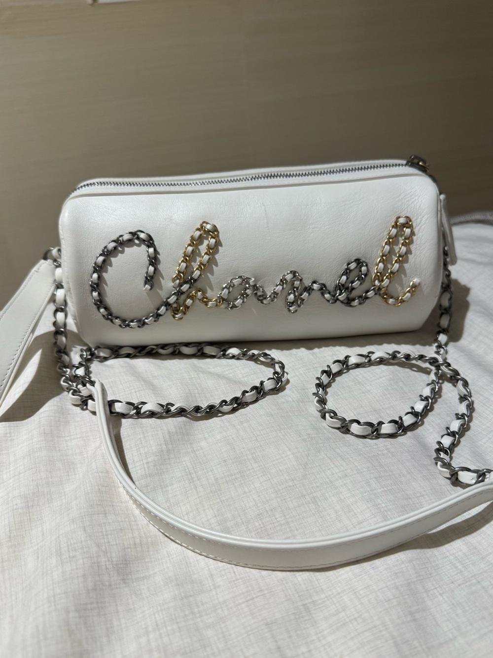 CHANEL Signature Chain Bowling Bag